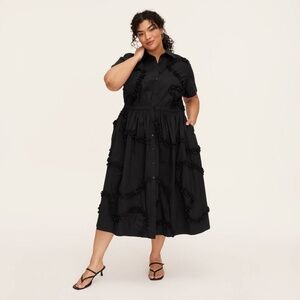 Women's Ribbon Short Sleeve Midi Shirtdress - Kate Spade New York for Target
